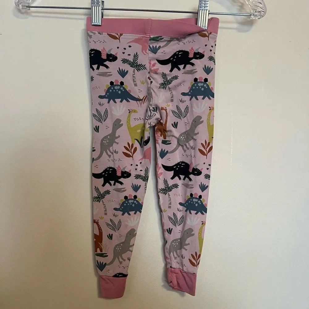 Little Sleepies Pink Dinosaur Pajama Bottoms